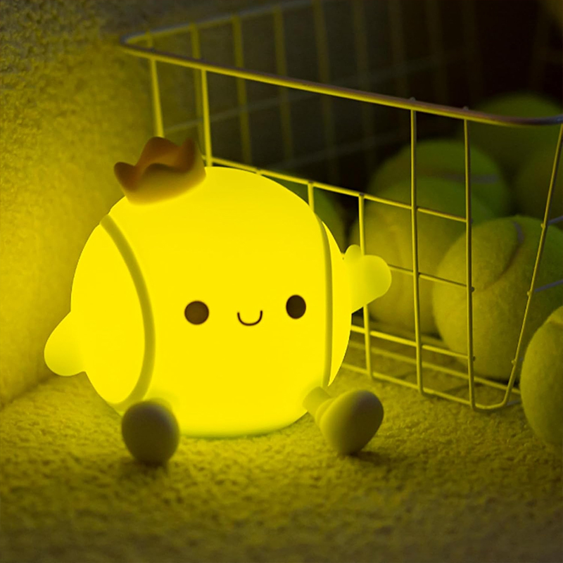 Baby Nursery Table Lamp - مصباح ليلي لطيف على شكل مضرب