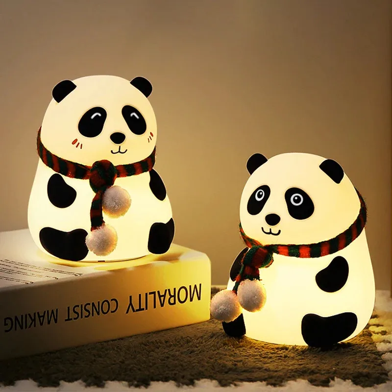 Baby Nursery Table Lamp - مصباح ليلي لطيف على شكل باندا