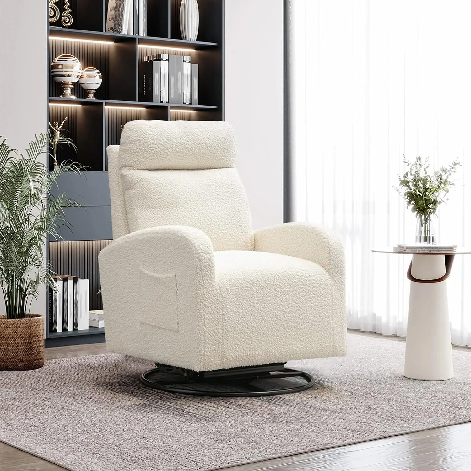 Baby Nursery Rocking Chair - كرسي هزاز دوار عصري، كرسي هزاز