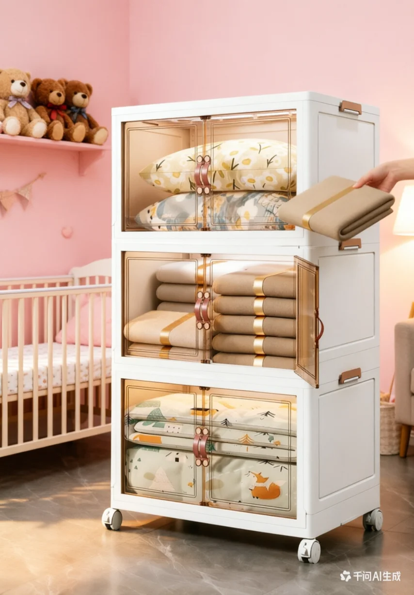 Baby Nursery Unit - صندوق تخزين قابل للطي فائق النحافة