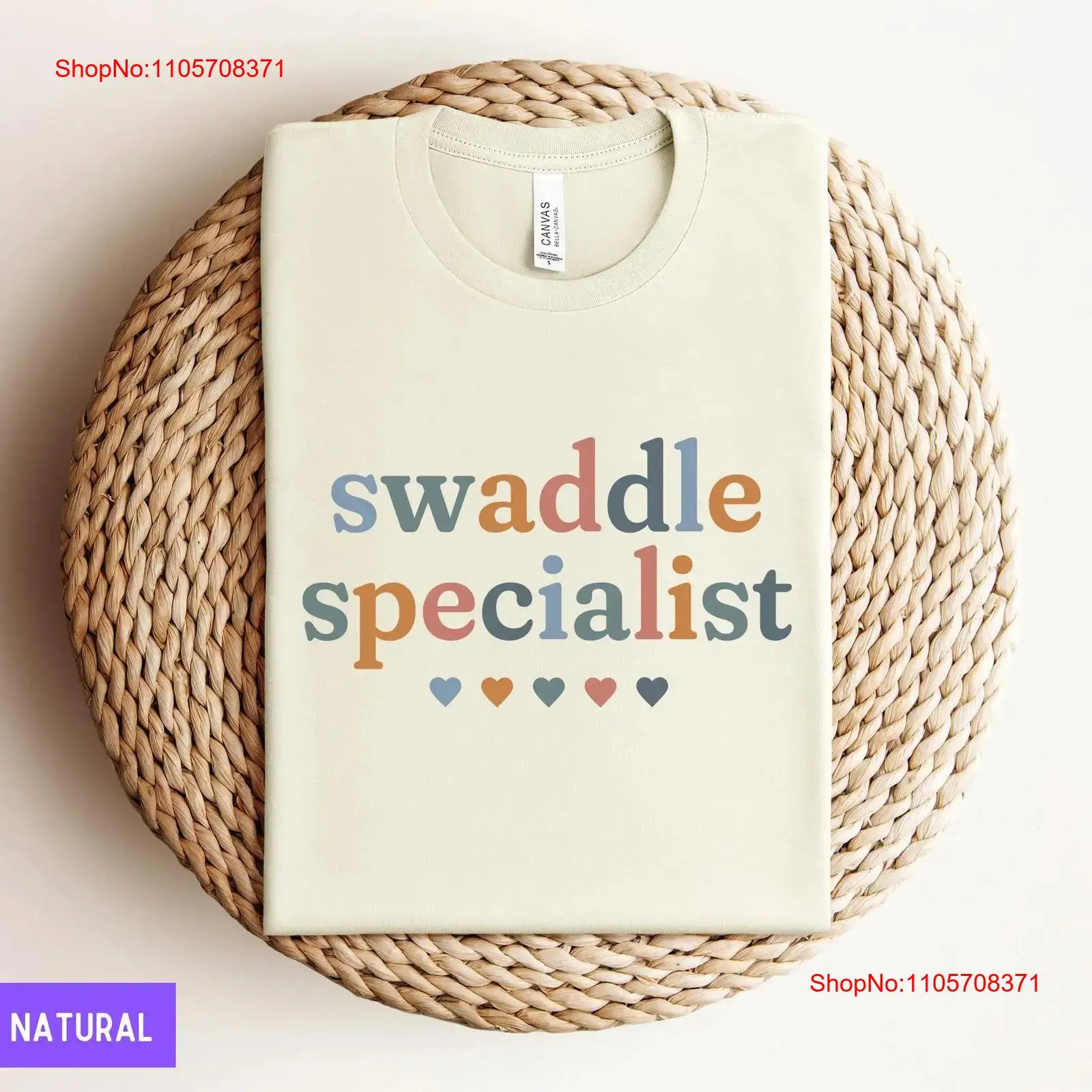 Baby Nursery Unit - تي شيرت Cone Health Swaddle Specialist