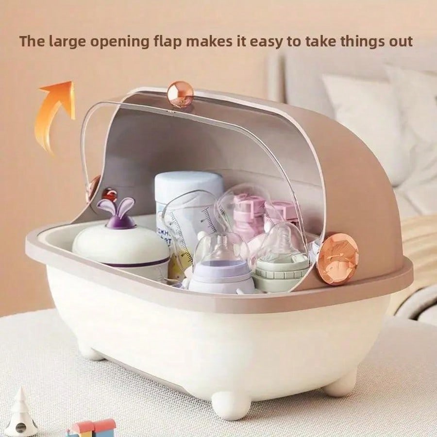 Baby Nursery Unit - رف تجفيف زجاجات الأطفال وصندوق تخزين