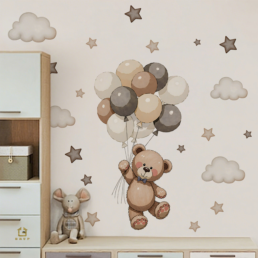 Baby Nursery Wall Stickers - ملصقات حائط على شكل دمية دب