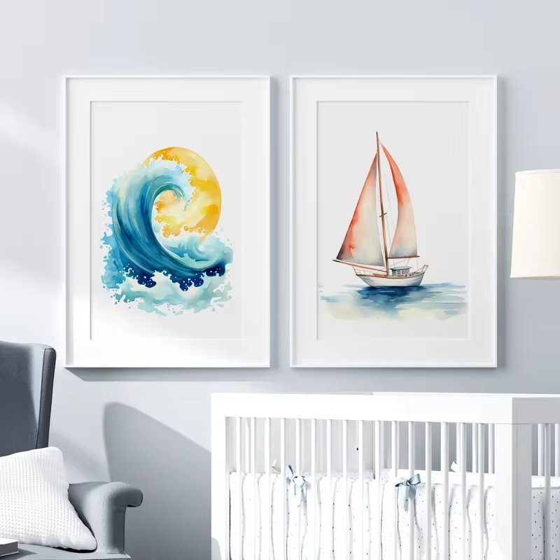 فن جداري للحضانة تحت عنوان الم - مراجعة Baby Nursery Themes وسعره