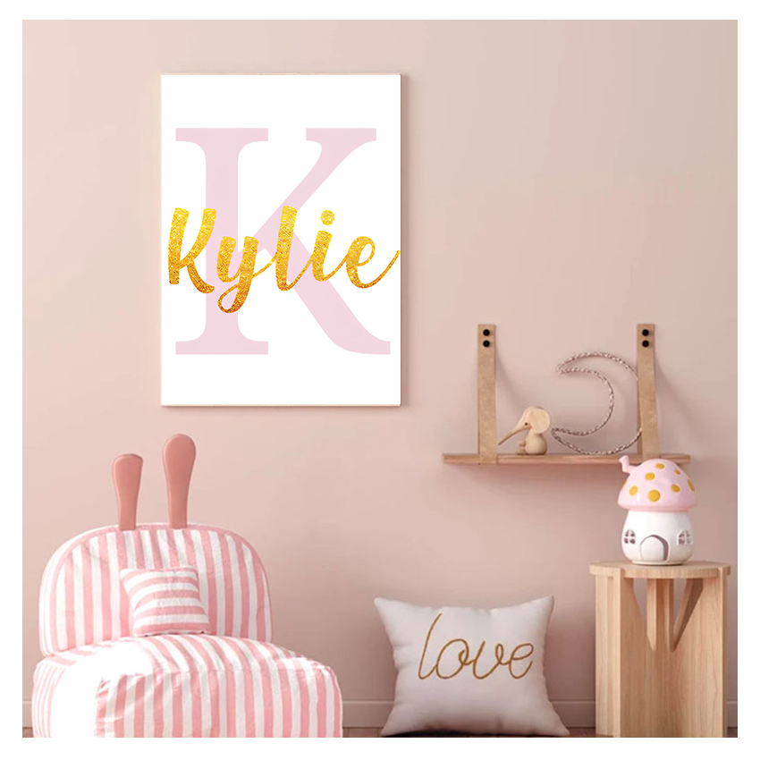 لوحة فنية جدارية مخصصة بالاسم، - مراجعة Baby Nursery Name Wall Art وسعره