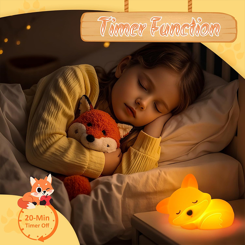 مصباح ليلي على شكل ثعلب لطيف م - مراجعة Baby Nursery Table Lamp وسعره