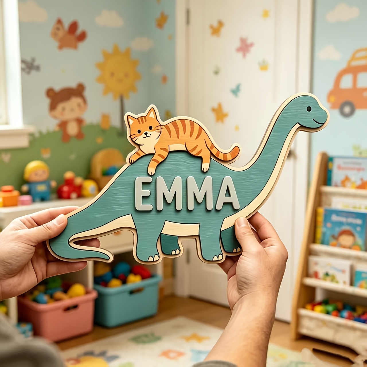 لافتة غرفة مخصصة باسم الطفل مع - مراجعة Baby Nursery Room وسعره