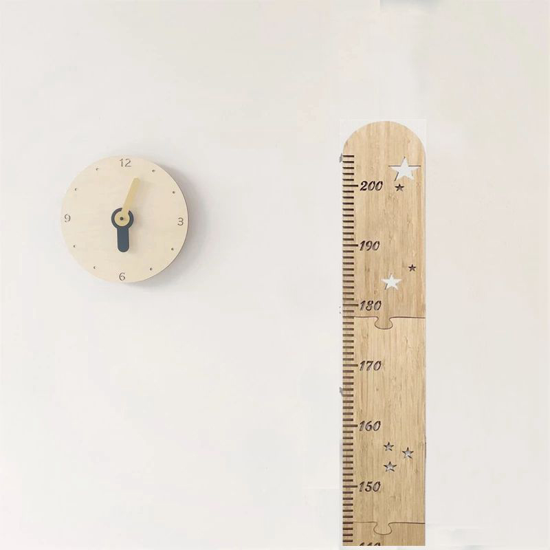 5 أوراق الشمال خشبية الاطفال ا - مراجعة Baby Nursery Wall Stickers وسعره