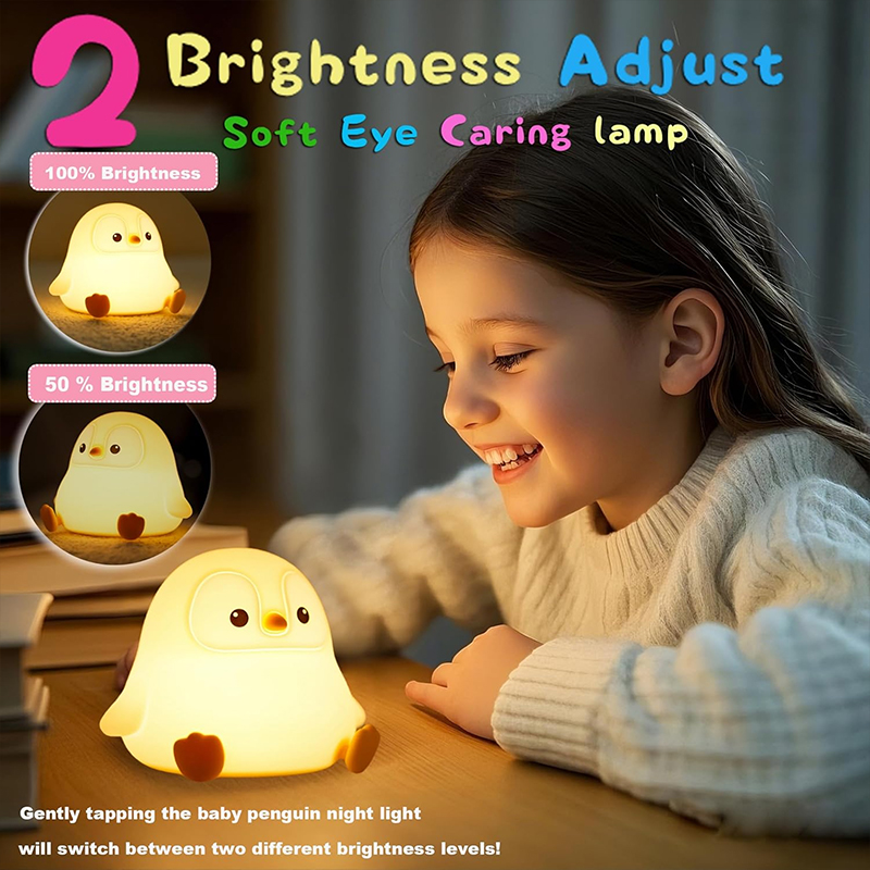مصباح ليلي لطيف على شكل بطريق، - مراجعة Baby Nursery Table Lamp وسعره