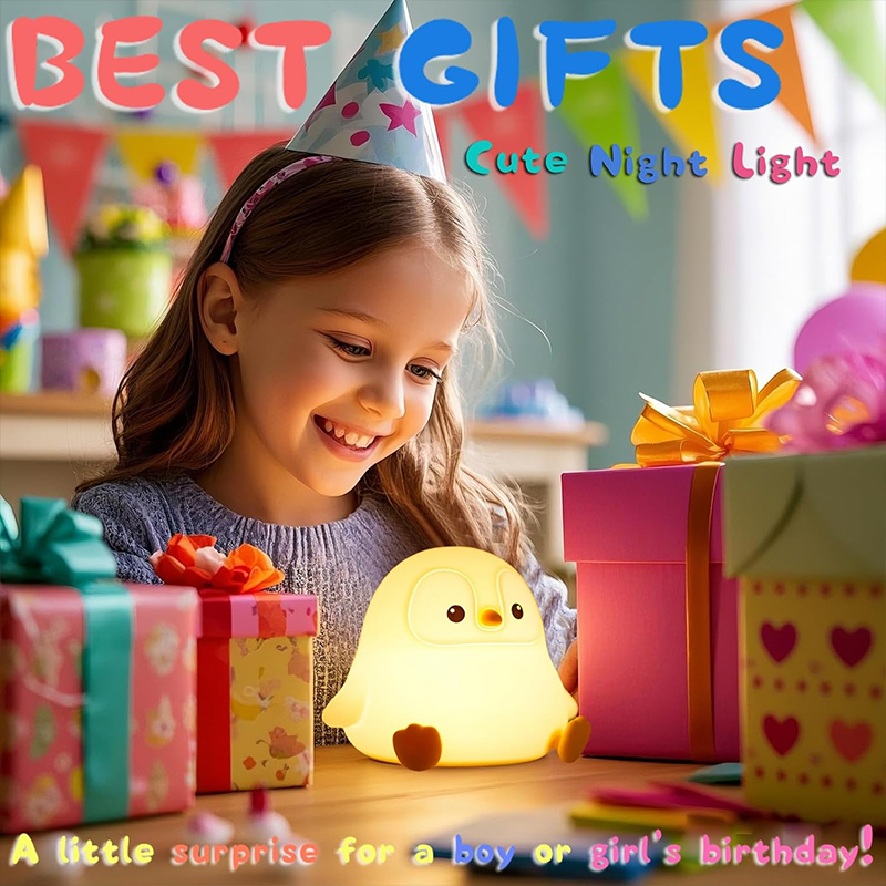 مصباح ليلي لطيف على شكل بطريق، - مراجعة Baby Nursery Table Lamp وسعره