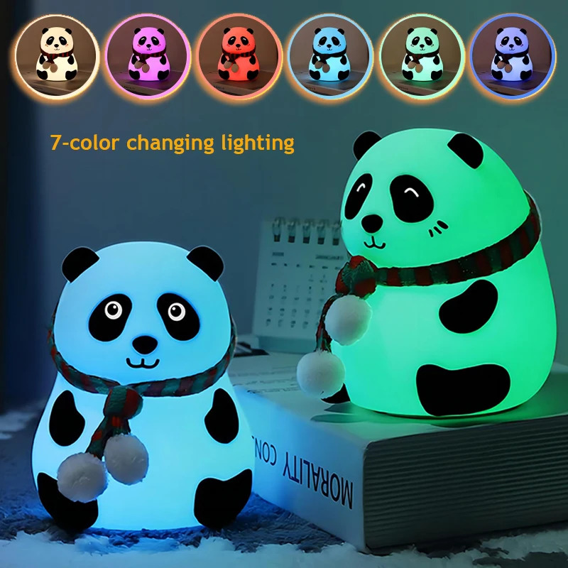مصباح ليلي لطيف على شكل باندا  - مراجعة Baby Nursery Table Lamp وسعره