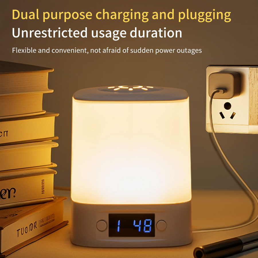 ضوء ليلي LED محمول مع عرض وقت  - مراجعة Baby Nursery Table Lamp وسعره