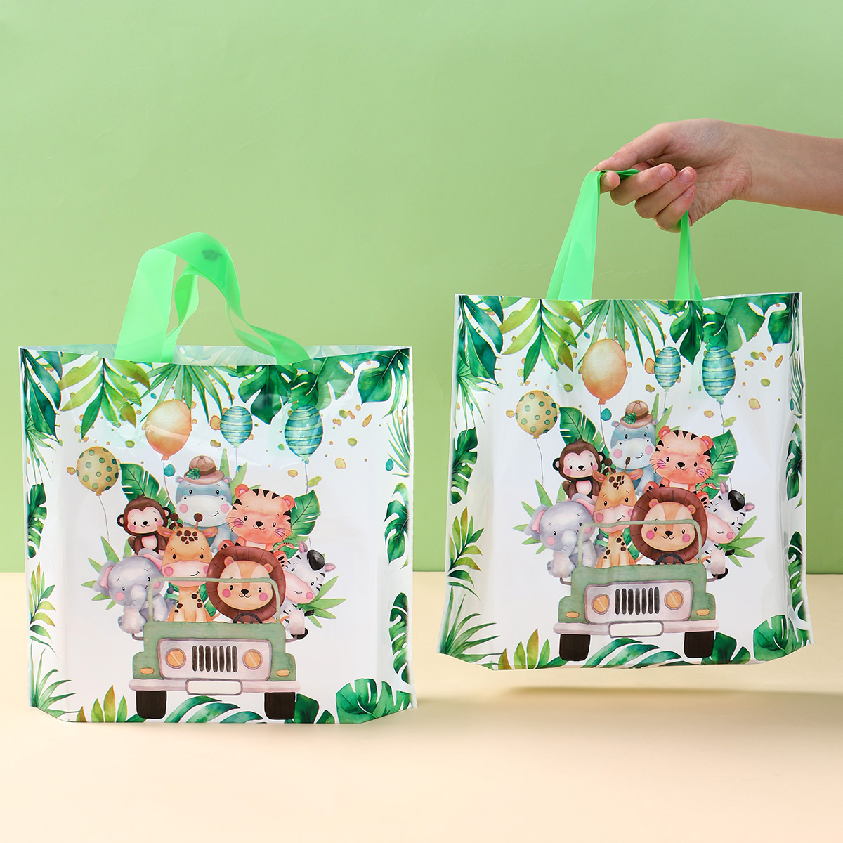 25/50 قطعة أكياس هدايا سفاري غ - مراجعة Baby Nursery Jungle Theme وسعره