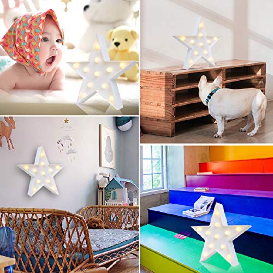 مصباح ليد على شكل نجمة، يعمل ب - مراجعة Baby Nursery Table Lamp وسعره