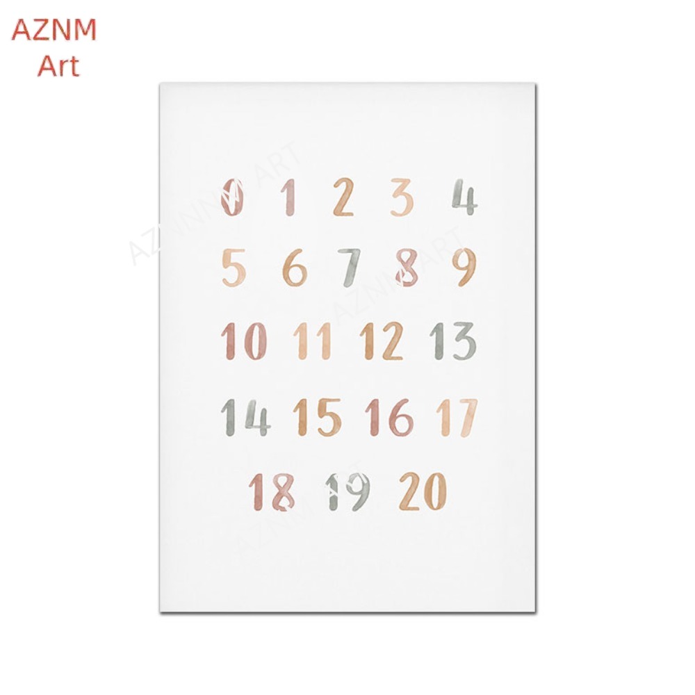 1/3 قطعة ، ملصق مخصص ABC 123 ق - مراجعة Baby Nursery Name Wall Art وسعره