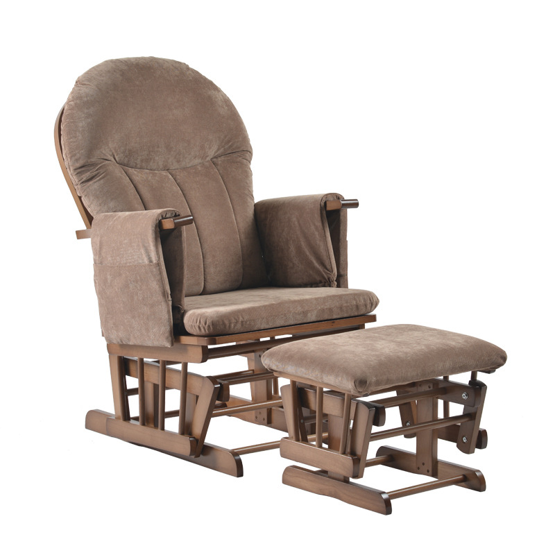 كرسي رضاعة خشبي عصري هزاز قابل - مراجعة Baby Nursery Rocking Chair وسعره