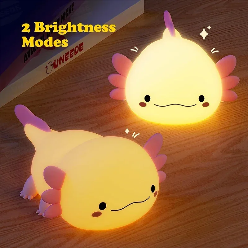 لطيف Axolotl ضوء الليل سيليكون - مراجعة Baby Nursery Table Lamp وسعره