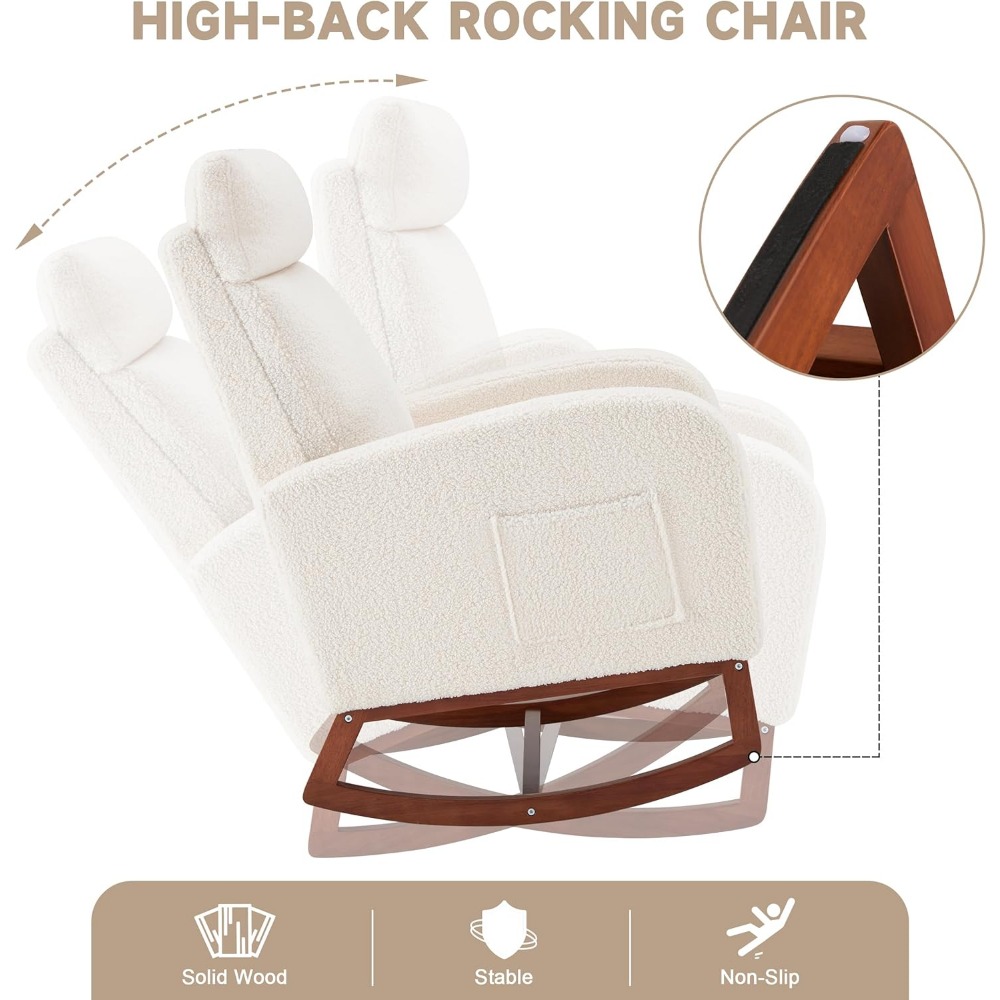 كرسي هزاز كرسي الحضانة مع ظهر  - مراجعة Baby Nursery Rocking Chair وسعره