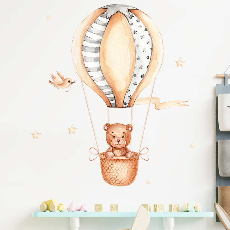 ملصقات جدارية على شكل بالون هو - مراجعة Baby Nursery Hot Air Balloon وسعره