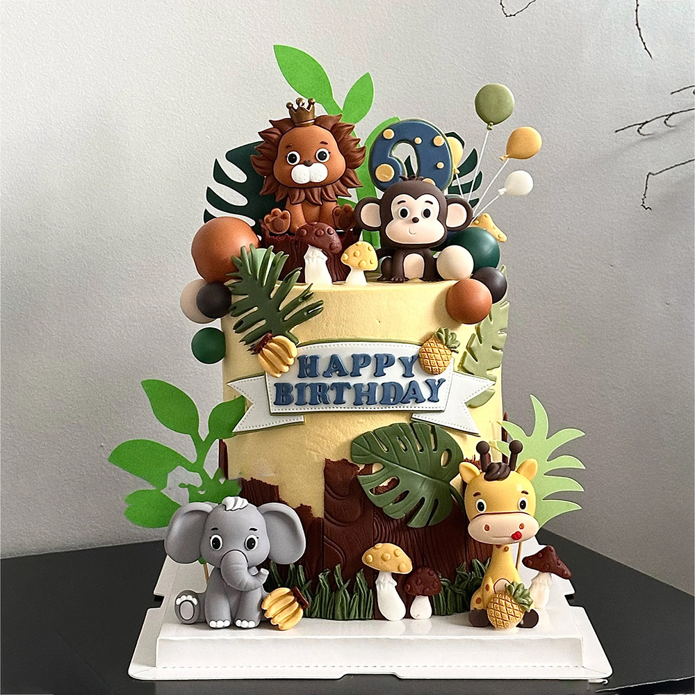 مجموعة أغطية كعكة Safari Anima - مراجعة Baby Nursery Jungle Theme وسعره