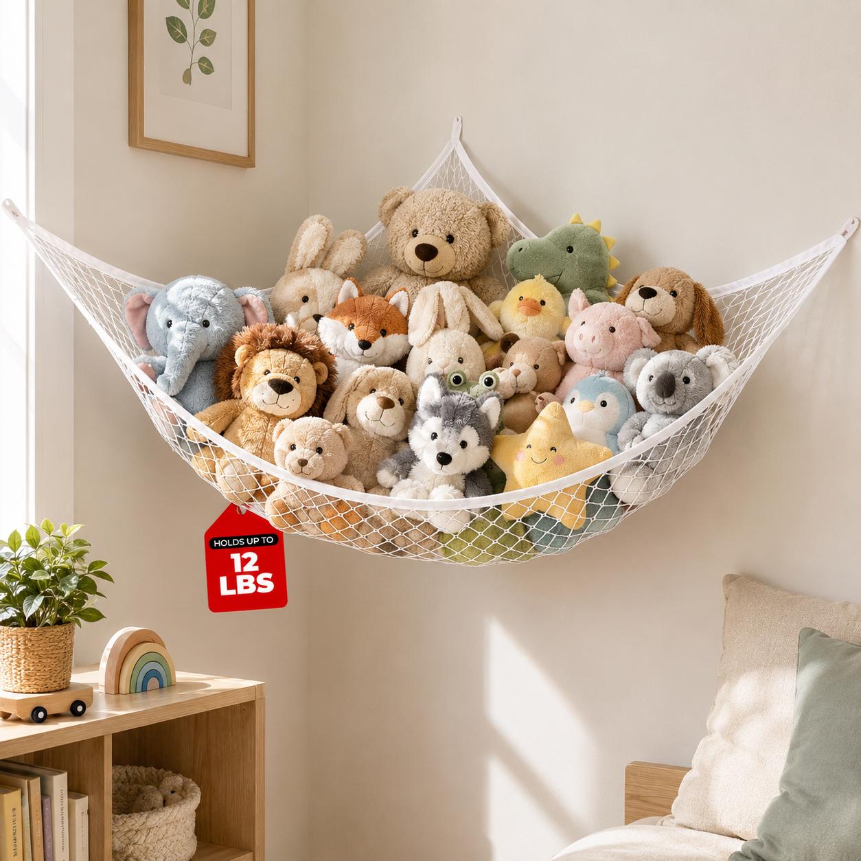 شبكة تخزين ألعاب معلقة، منظم ل - مراجعة Baby Nursery Room وسعره