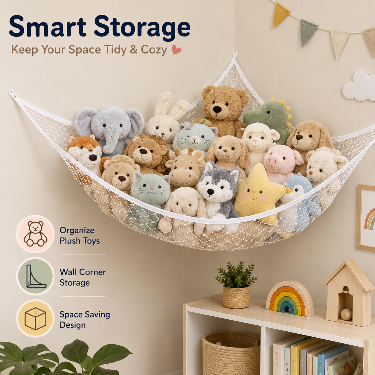 شبكة تخزين ألعاب معلقة، منظم ل - مراجعة Baby Nursery Room وسعره