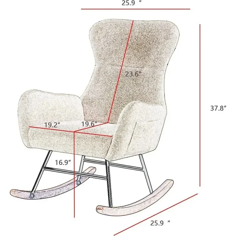 كرسي هزاز هانسونز لغرفة الأطفا - مراجعة Baby Nursery Rocking Chair وسعره
