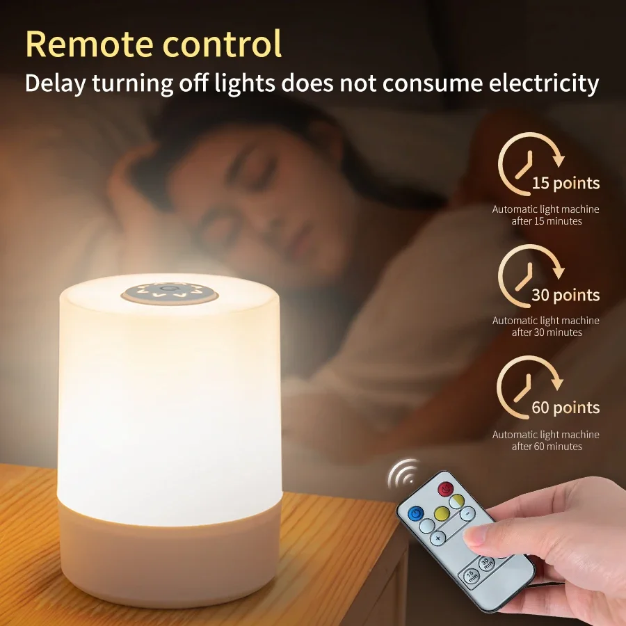 ضوء ليلي Led قابل لإعادة الشحن - مراجعة Baby Nursery Table Lamp وسعره