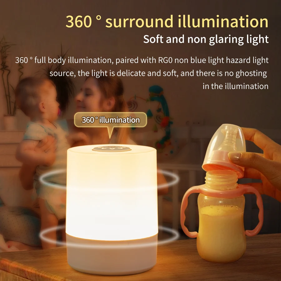 ضوء ليلي Led قابل لإعادة الشحن - مراجعة Baby Nursery Table Lamp وسعره