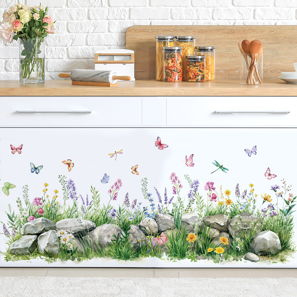 الحجارة والزهور المائية ملصقات - مراجعة Baby Nursery Wall Stickers وسعره