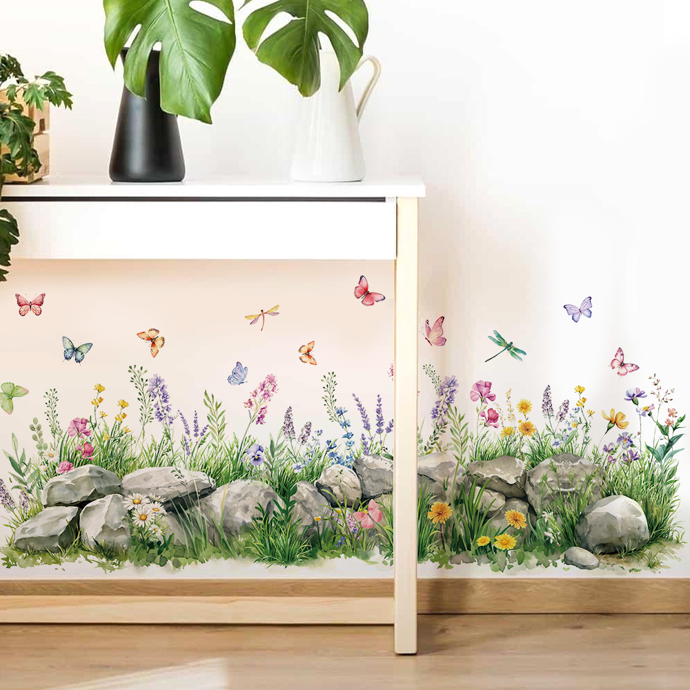 الحجارة والزهور المائية ملصقات - مراجعة Baby Nursery Wall Stickers وسعره