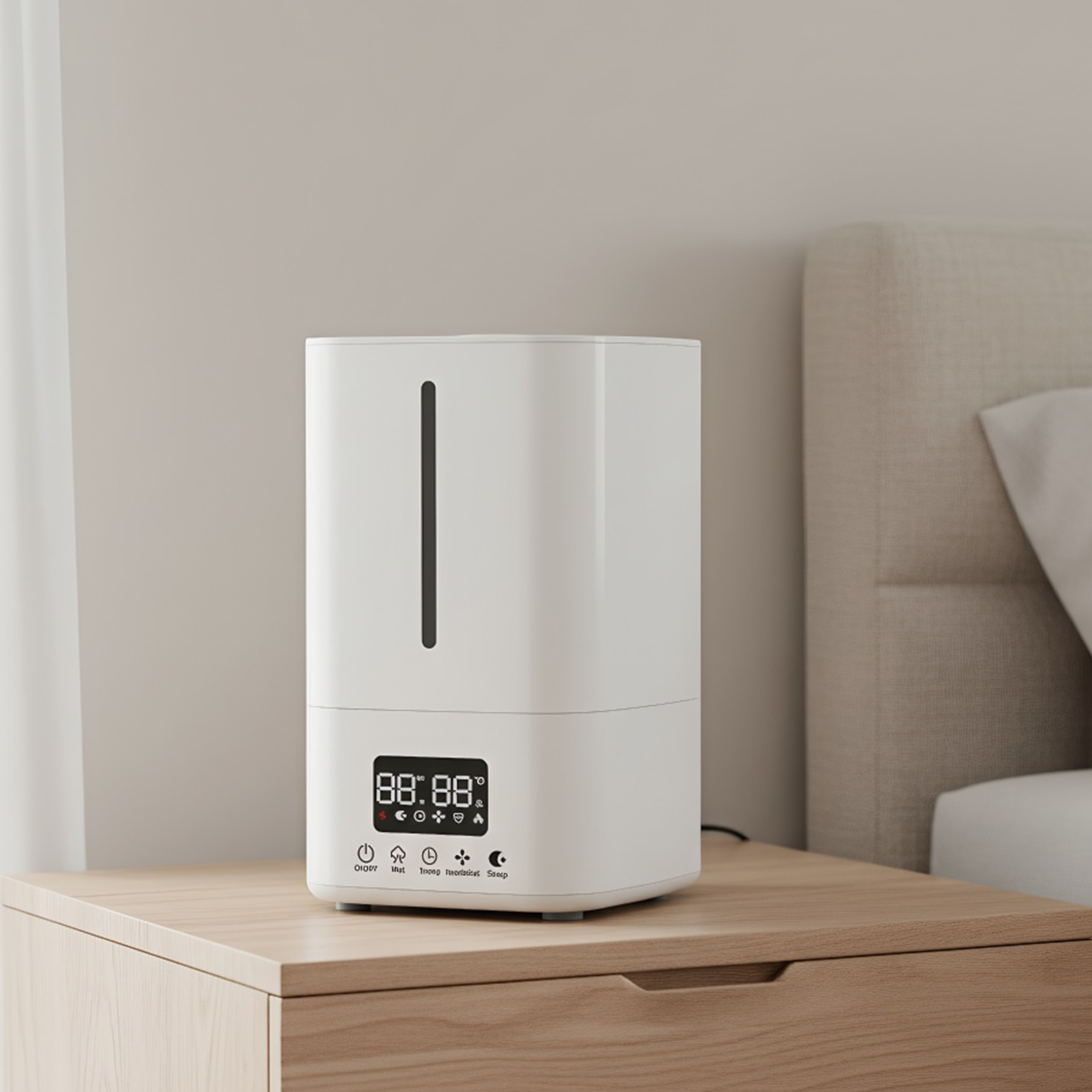 جهاز ترطيب ذكي سعة 5 لتر مع من - مراجعة Baby Nursery Air Purifier وسعره