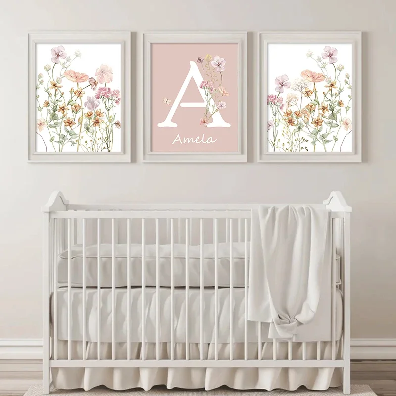 ملصقات مخصصة بأسماء الفتيات مع - مراجعة Baby Nursery Name Wall Art وسعره