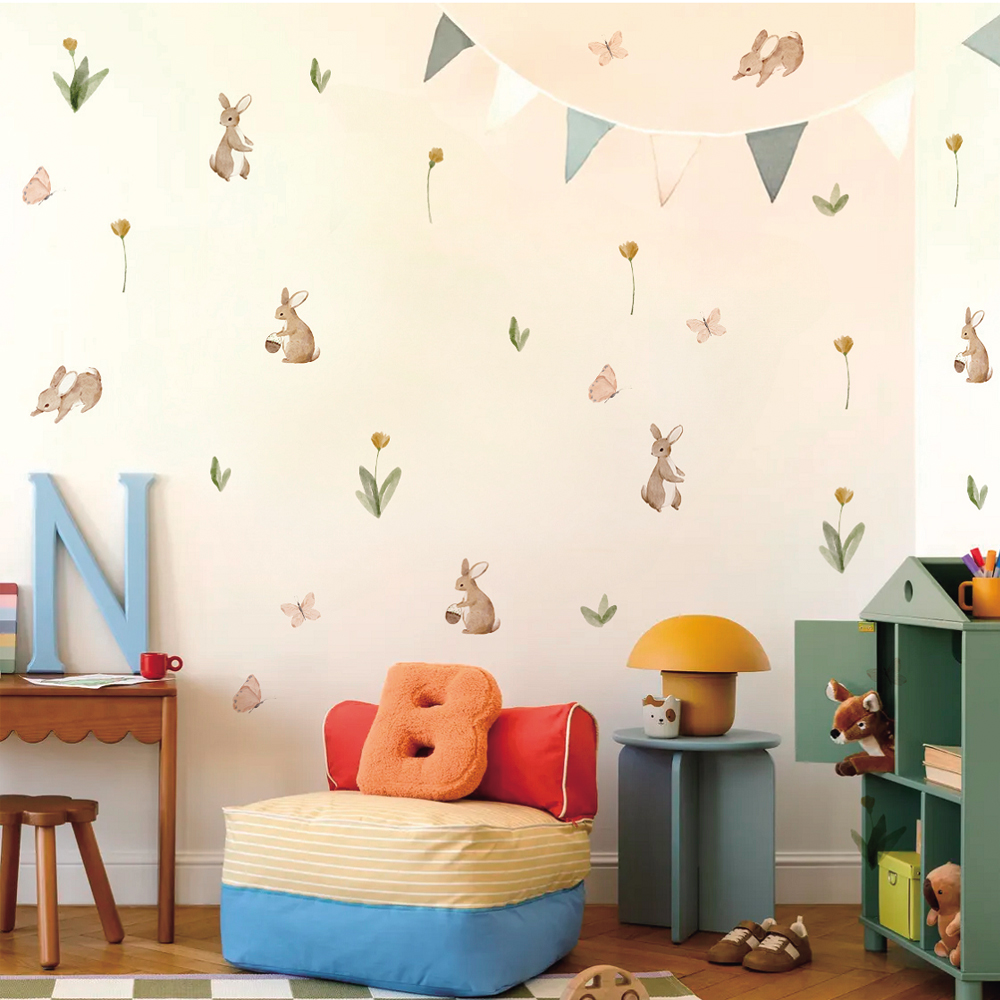 ملصقات حائط للأطفال بألوان مائ - مراجعة Baby Nursery Wall Stickers وسعره