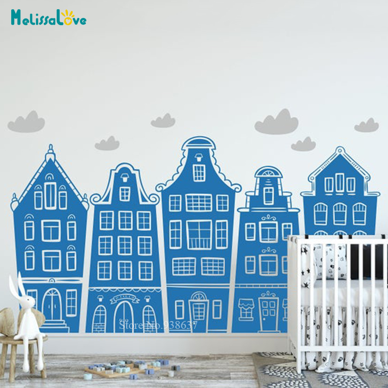 ملصقات إسكندنافية للمنازل و ال - مراجعة Baby Nursery Wall Stickers وسعره