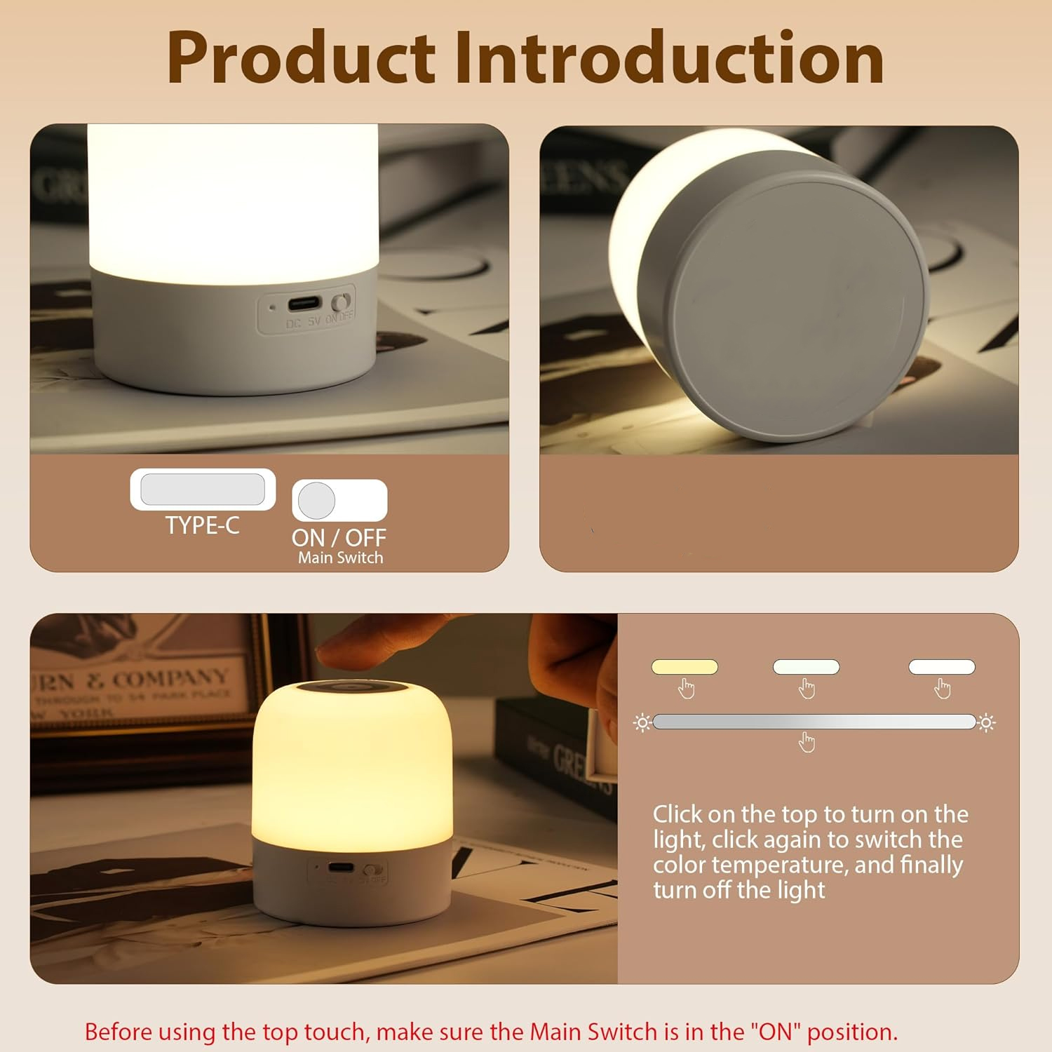 1 قطعة ضوء ليلي محمول للأطفال، - مراجعة Baby Nursery Table Lamp وسعره