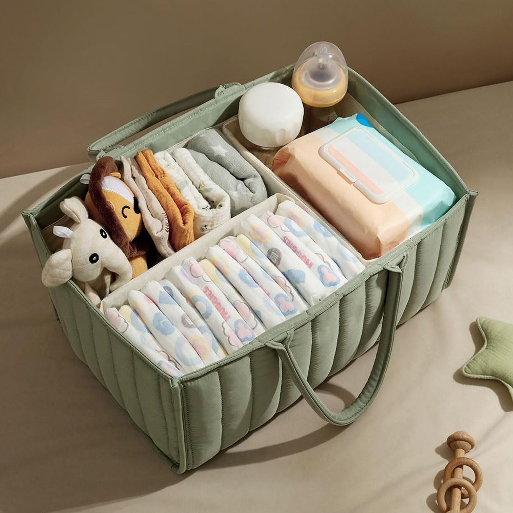سعة كبيرة حقيبة تخزين حفاضات ا - مراجعة Baby Nursery Handles وسعره