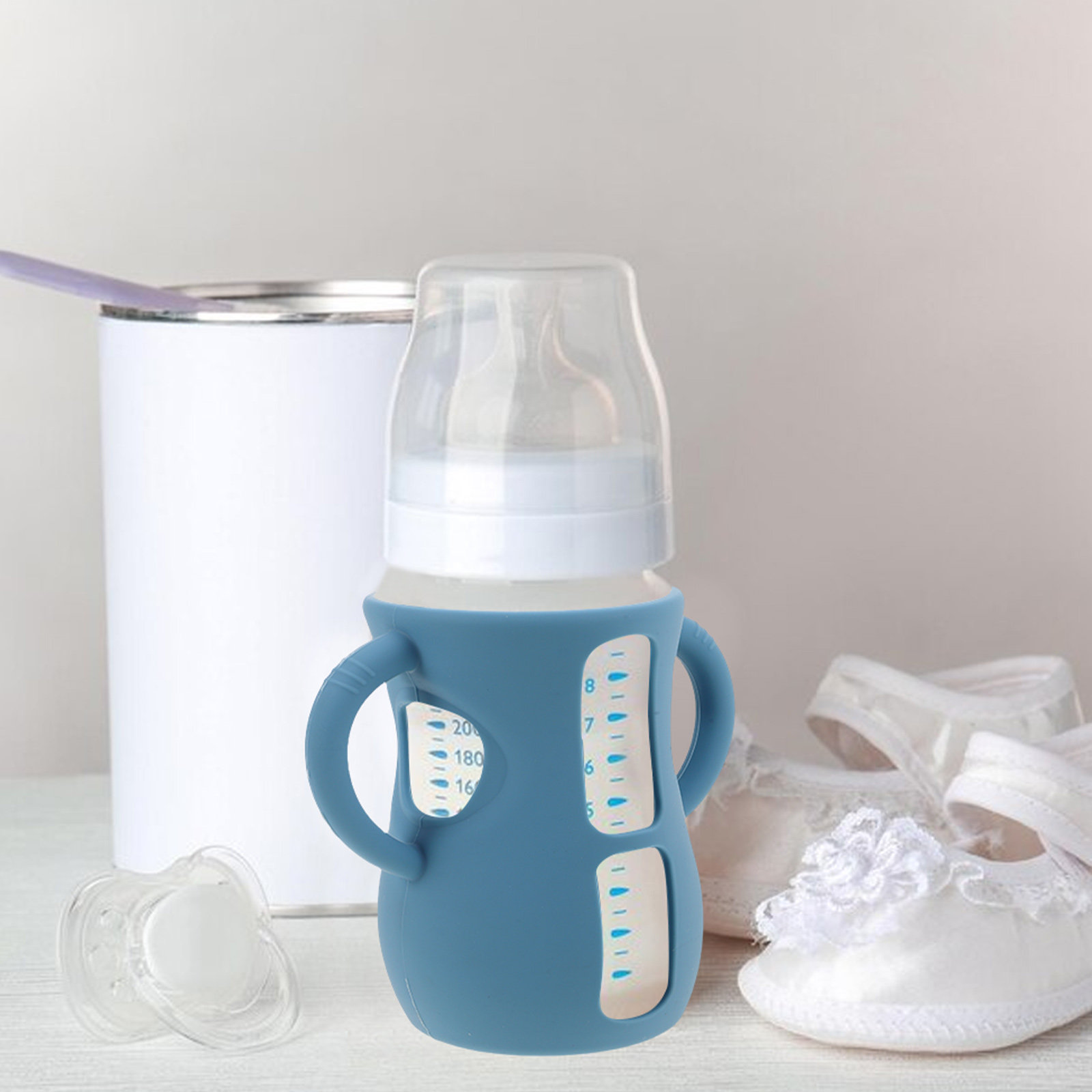 قطعتان من غطاء زجاجة الرضاعة ا - مراجعة Baby Nursery Handles وسعره