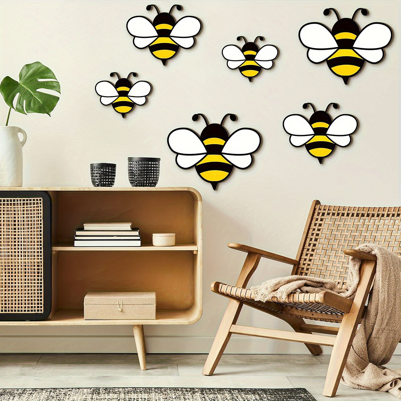 6 قطع من ملصقات الحائط الخشبية - مراجعة Baby Nursery Wall Stickers وسعره