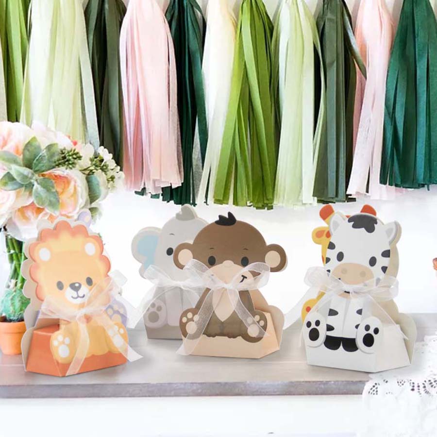 12 قطعة من صناديق هدايا حيوانا - مراجعة Baby Nursery Jungle Theme وسعره