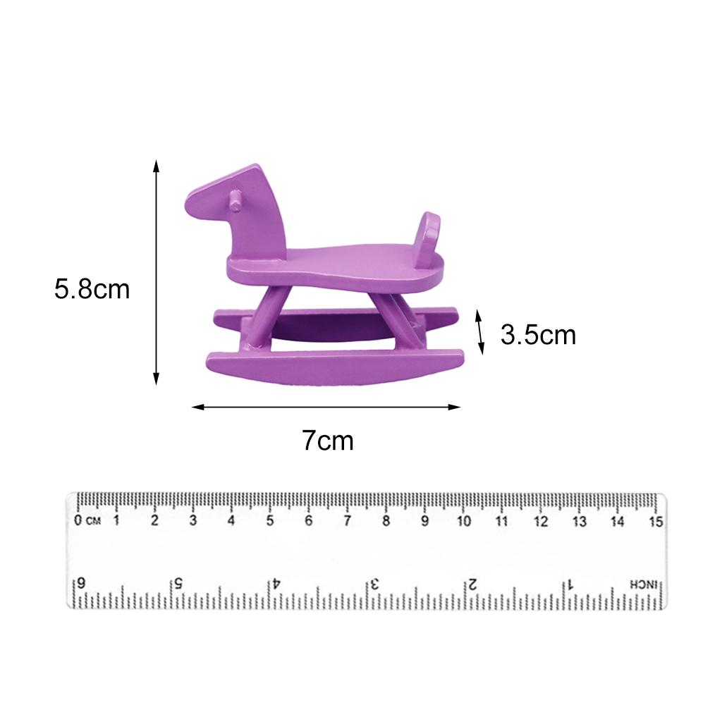 كرسي حصان هزاز مصغر لبيت الدمى - مراجعة Baby Nursery Rocking Chair وسعره