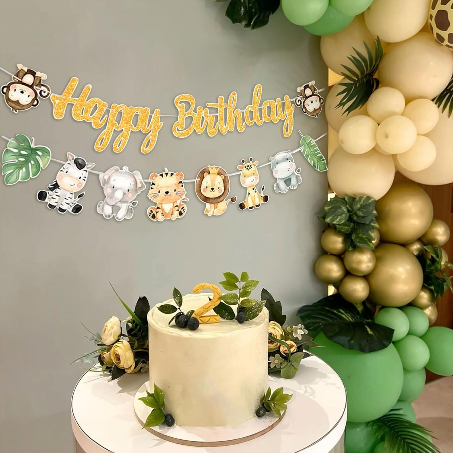 لافتة عيد ميلاد سعيد بتصميم ال - مراجعة Baby Nursery Jungle Theme وسعره