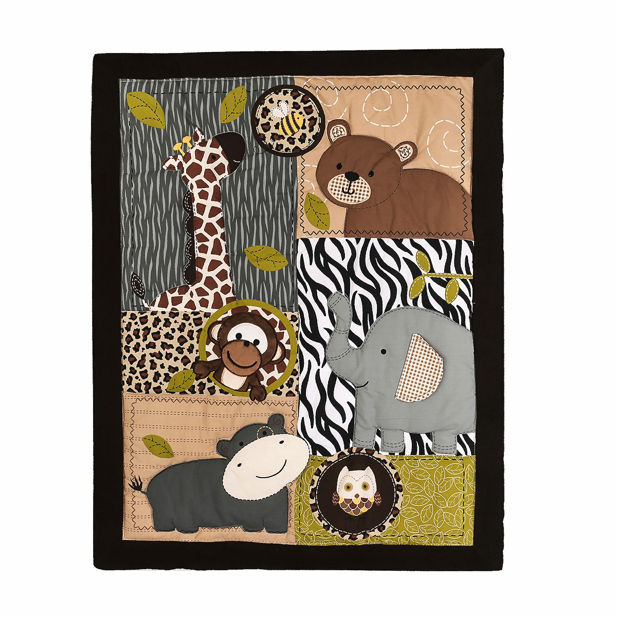 3 قطعة المطرزة الوليد الطفل ال - مراجعة Baby Nursery Jungle Theme وسعره