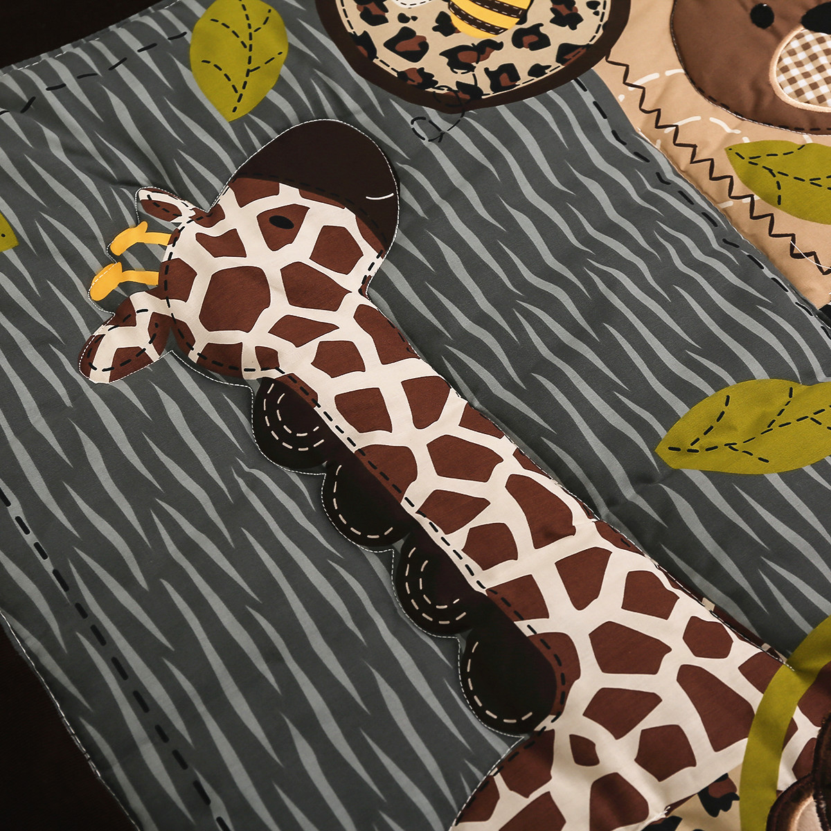 3 قطعة المطرزة الوليد الطفل ال - مراجعة Baby Nursery Jungle Theme وسعره